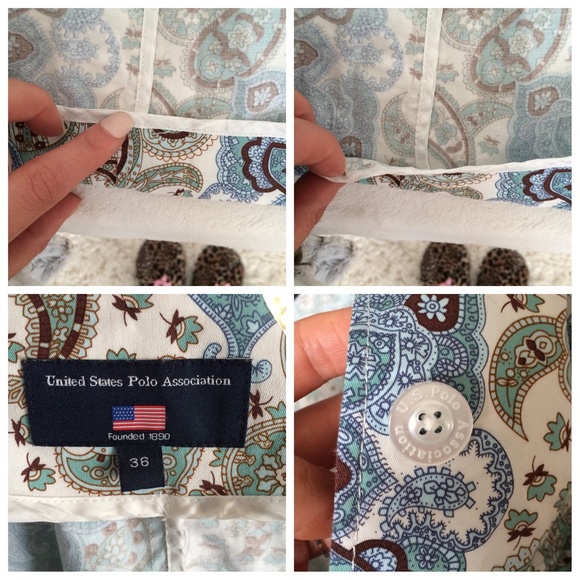 Blue/mint floral blazer:) 🌷 - Picture 4 of 6